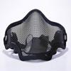 Masque tactique demi-visage en maille d'acier