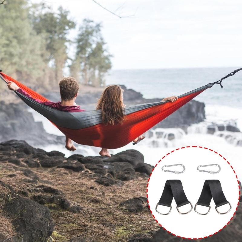 Schwerlast-Schwinggurt mit Karabiner Bruchfestigkeit Nylon Hängematten Gürtel für den Außenbereich