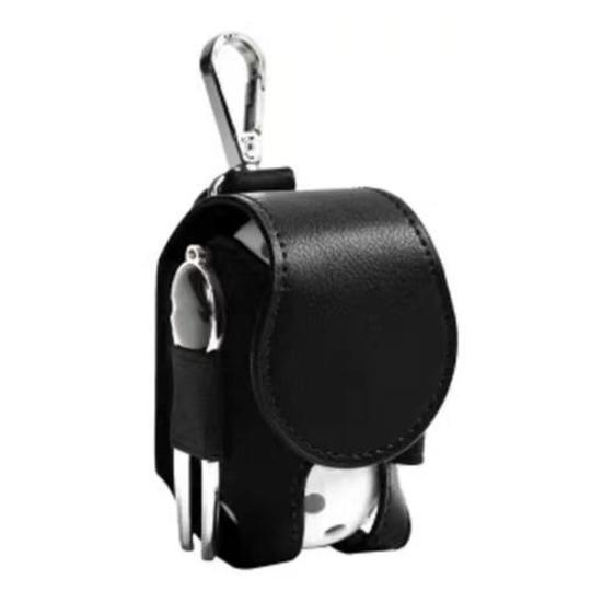

Golf Ball Waist Bag with Clip Waterproof Faux Leather Golf Ball Tee Tools Accessories Organizer Pouch Holder Men Women Golf Enthusiasts Gift B чёрный