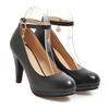 Hochwertige weiße Hochzeitsschuhe Damen Pumps High Heels Schuhe mit Knöchelriemen Flache Damen Büro Party Kleidschuhe 31-46