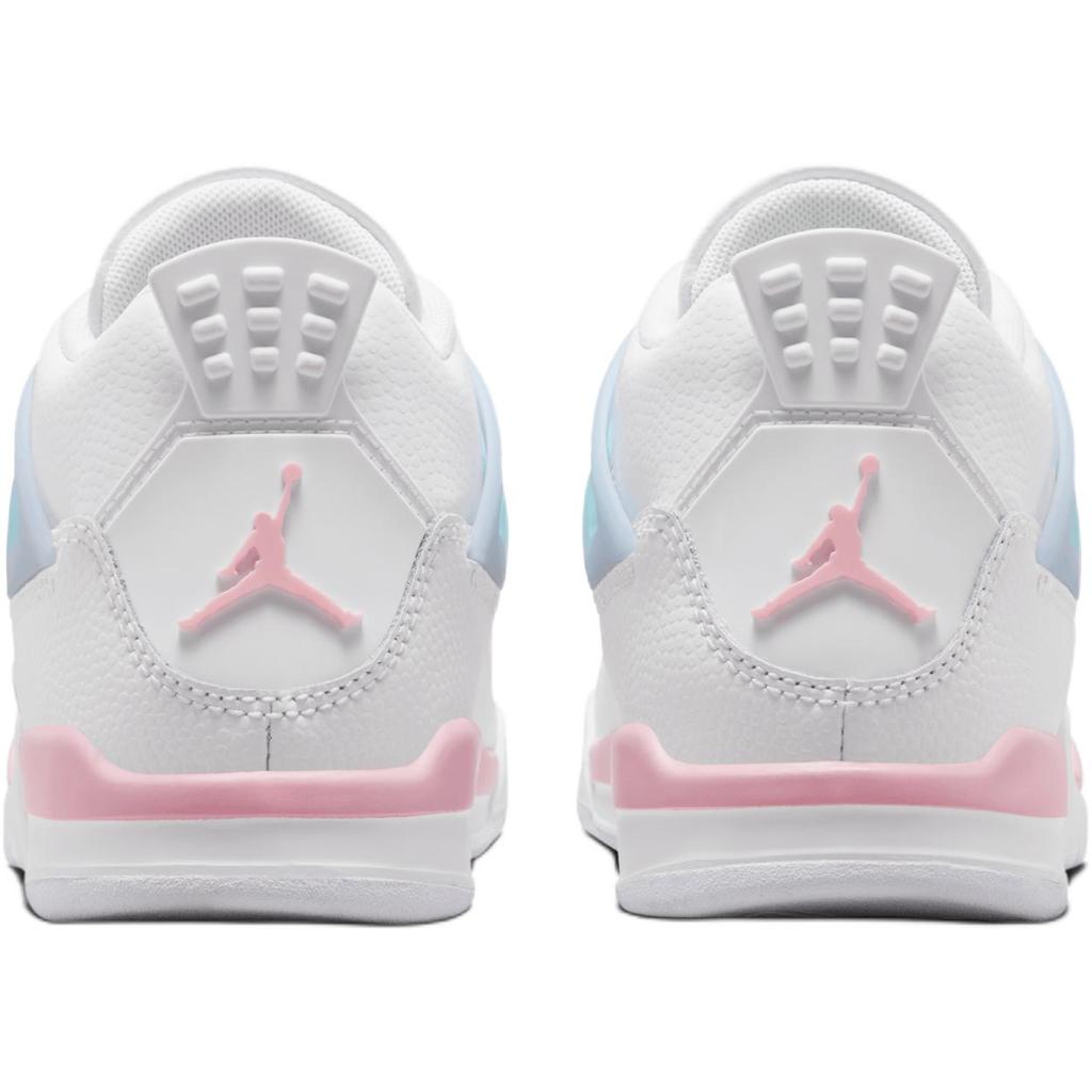 Air Jordan 4 Retro PS Giorno di San Valentino Scarpe da Ginnastica per Bambini Bianco Rosa Medio-Morbido Mezzo Blu IB7069-100
