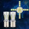 2X1156 Led Ba15S P21W S25 18Led 3030 Chips 6000K White Drl Car Brake Lights Back Light Bulb Light