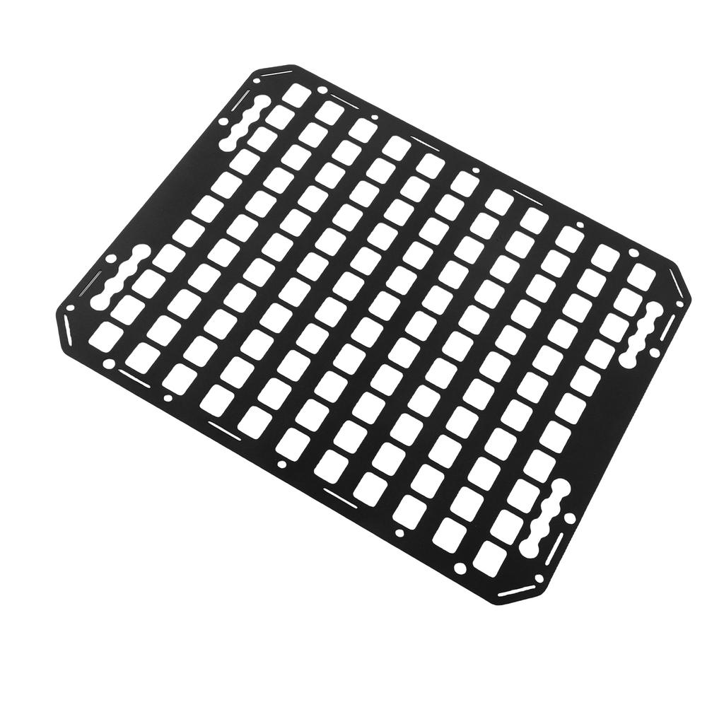 Truck Bed Molle Panel Aluminum 18.27x22.99x0.08in   Storage   Tools Rack for Sedans SUVs Pickups Trucks RVs Trailers