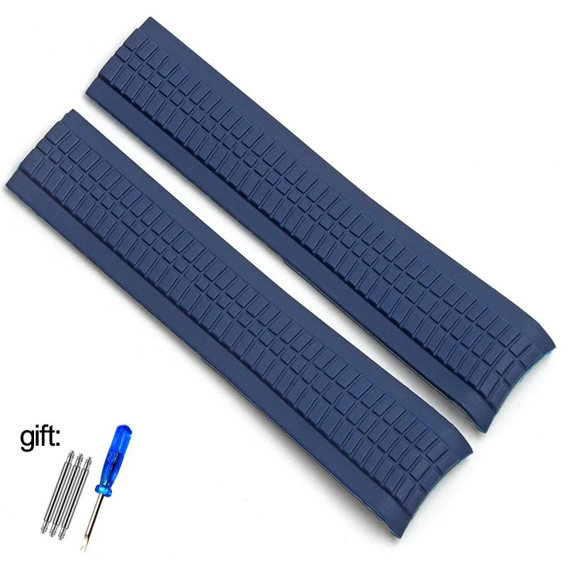 Hochwertiges Weiches Gummi-Uhrenarmband Aquanaut Passend Für Patek Philippe Silikon 5164A 5167A 5168A 21mm Faltschließe Uhrenarmband
