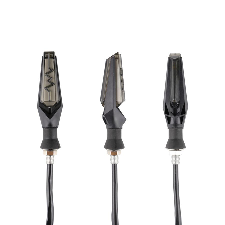 2PCS Turn Signal Flowing Water Indicator Lamp Blinker Moto Waterproof TailLights