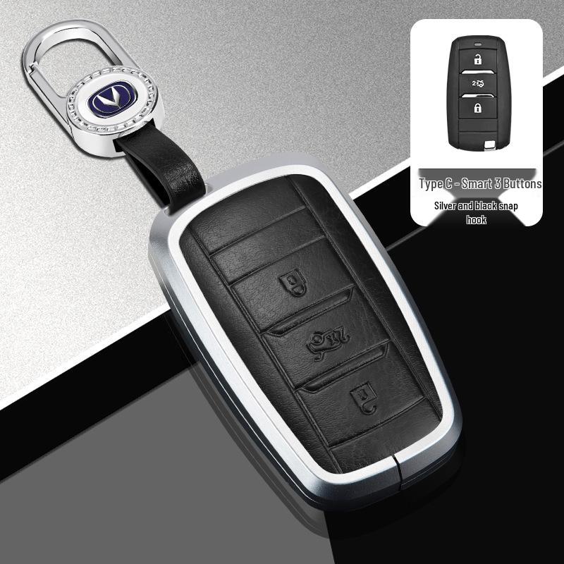 Changan Car Key Cover for Third Gen CS75 Plus, Yidong Plus, CS55, and CS35 Plus