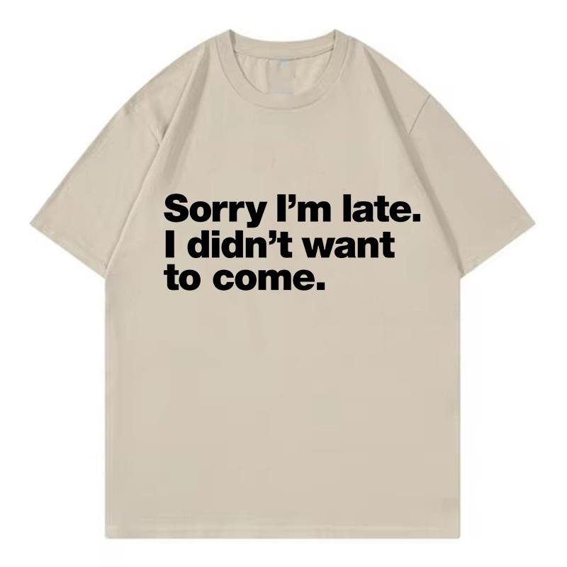 Letter Printed Inspirational Shirt Funny T Shirts Unisex Unisex TShirt Round Neck Short Sleeve Trendy Tee Shirt Stylish Tops