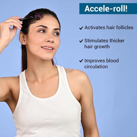 Sotrue Derma Roller For Hair Growth 1 mm with 540 Titanium Needles and Djokr Marine Perfume For Men 100 ml