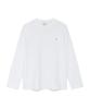 THE COLDEST MOMENT Tcm Mini Logo Label Long Sleeve (White)