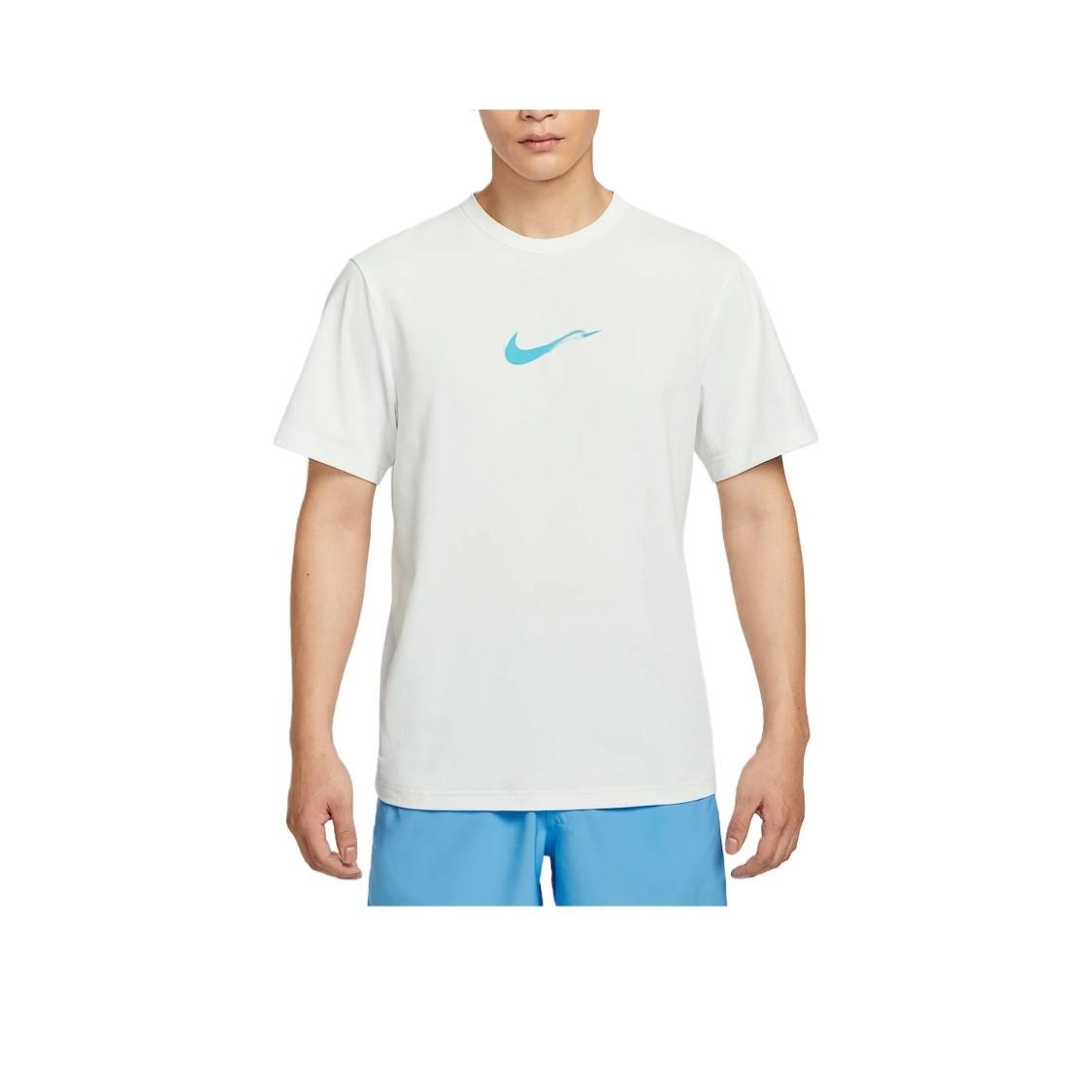 Nike Men s White Short-Sleeve T-Shirt, Comfortable, Soft, Moisture-Wicking M