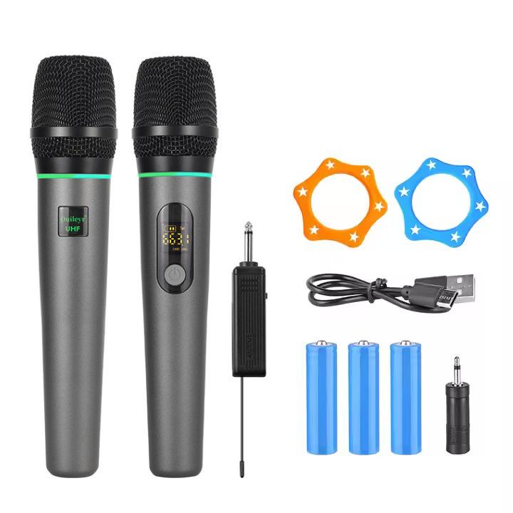 Professional V23 Wireless Microphone: Cross-Border, Dual Handheld, Outdoor, U Segment, Charging Conference & KTV System.