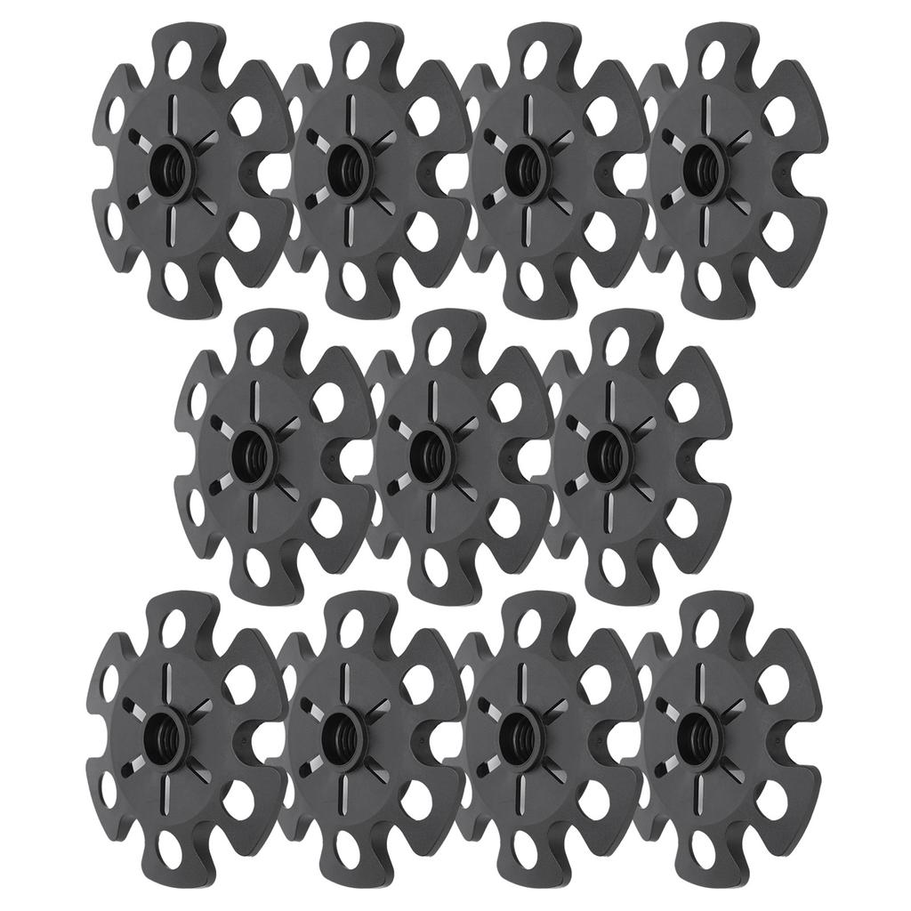 10pcs Alpenstock Hiking Poles Accessories Rubber 85mm Snow Support Mud Tray Black