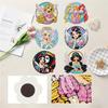 6Pcs Angel Series Diamond Art Fridge Magnet Diamond Painting Refrigerator Magnet DIY Fridge Stickers for Fridge Whiteboards