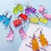 Gummy Bear Earrings1 Pair for Creative Cartoon Design Girls Birthday Festival