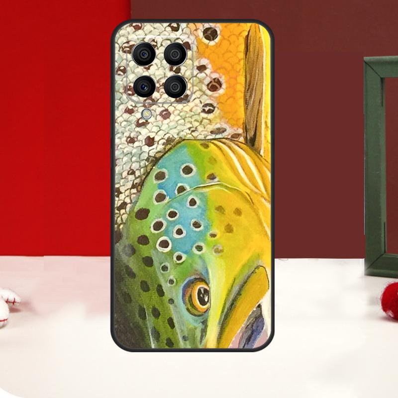 

Trout Fish Fishing Case For Samsung Galaxy M53 M33 M13 M12 M32 M52 M06 M16 M36 M56 M15 M55 M31 M14 M35 M34 M54 Samsung M12