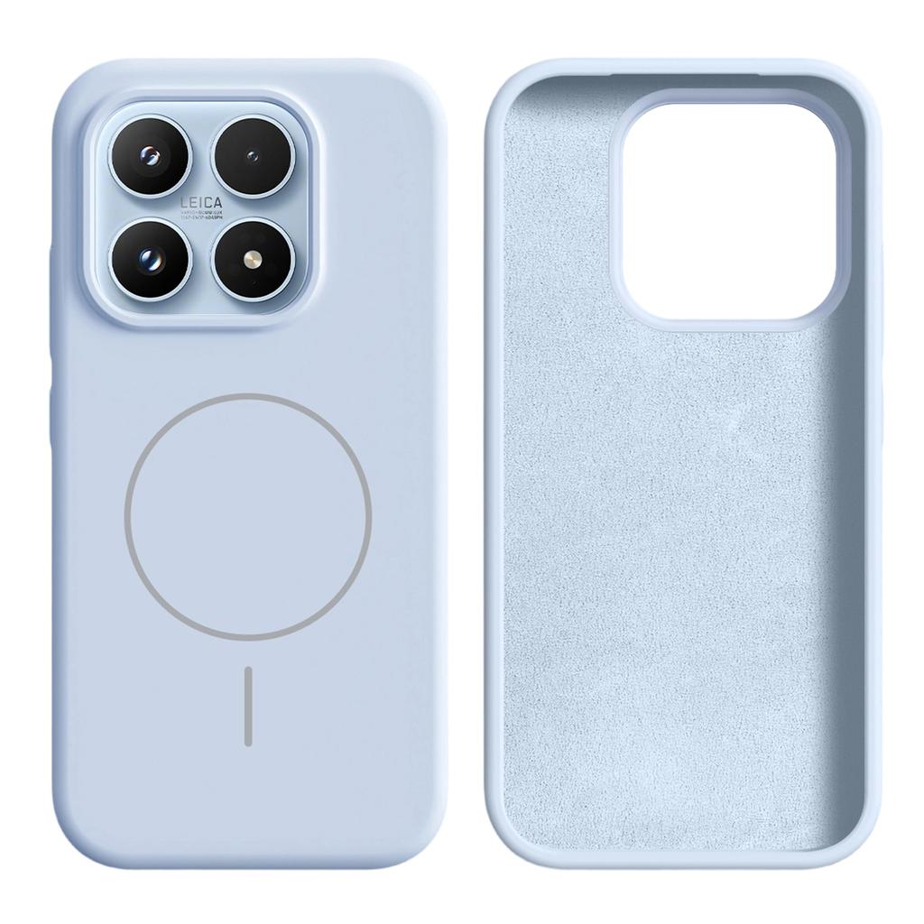 For Xiaomi 17 Magnetic Case Skin-Friendly Liquid Silicone + PC Phone Cover