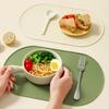 Food Grade Silicone Dining Mat Heat Resistant Solid Color Insulated Placemats Anti Scald High Temperature Resistan