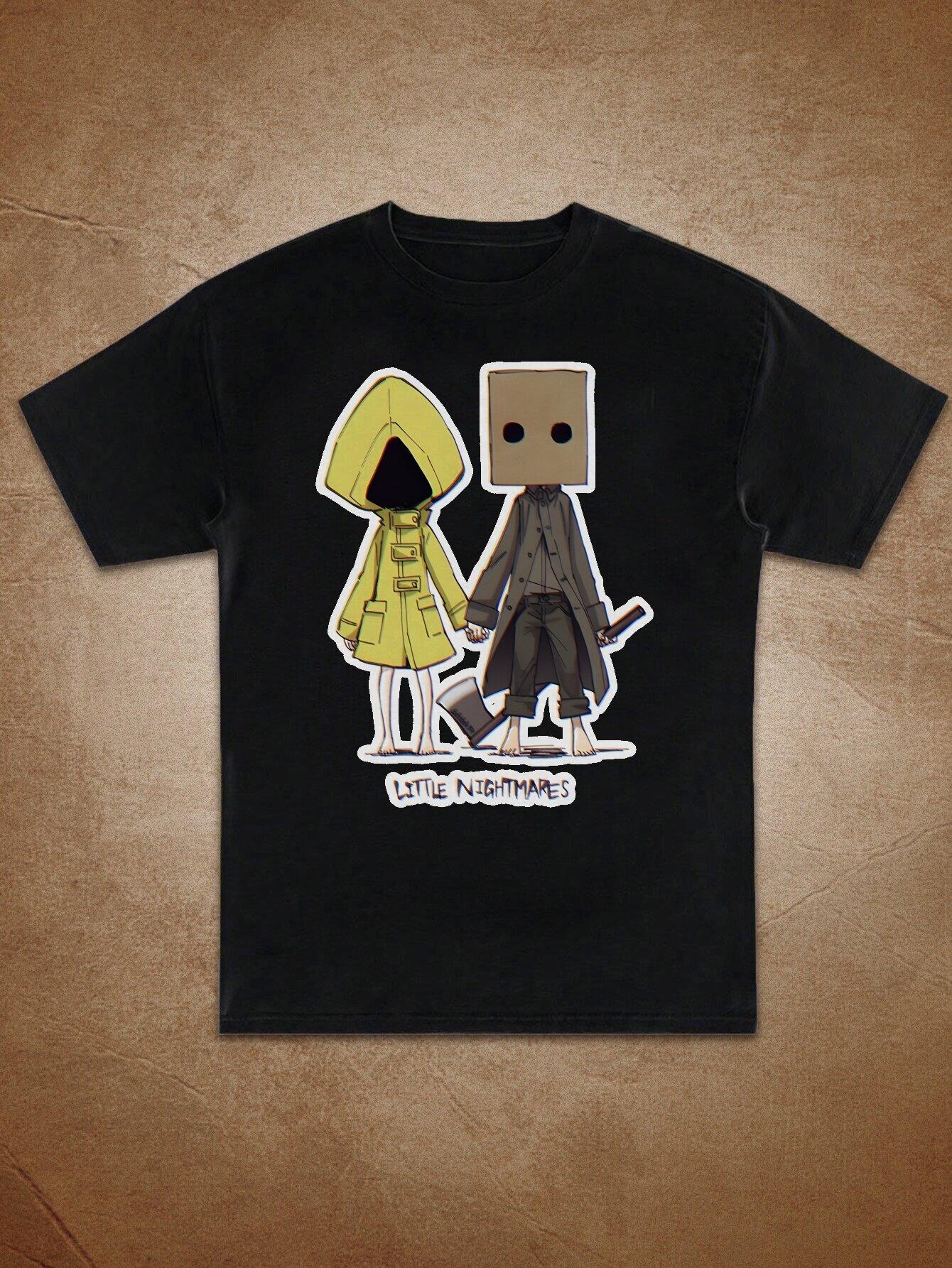 

Little Nightmares Mono Six Graphic Print Tshirt for Unisex and Women Quirky and Cute Character Design and Playful Tops S