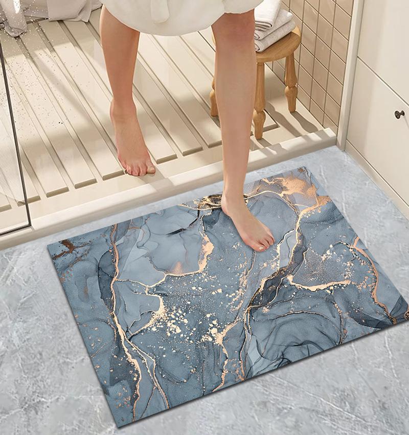 Diatom Mud Carpet Soft Absorbent Bathroom Floor Rug Toilet Toilet Door Quick Drying Foot Mat Home Decoration