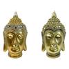 Buddha Head Statue Sculpture Art Crafts Collectible Tabletop Ornament for Cabinet Indoor Restaurant Office Home Decoration