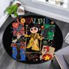 Coraline Round Area Rug,Carpet Rug for Living Room Bedroom Sofa Playroom Decor,Non-slip Floor Mat