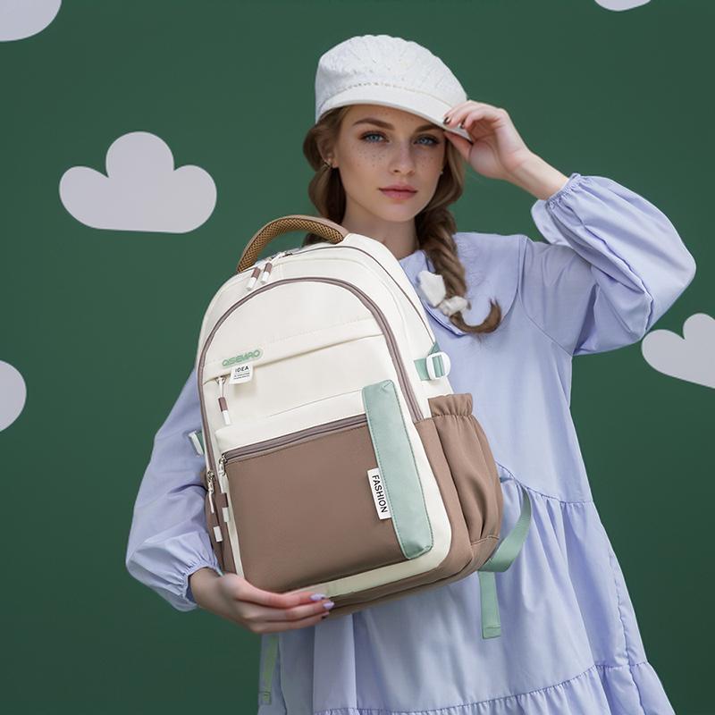 Schoolbags Junior High School Girls High-Looking Niche Ins Style 2024 New K-Style Brand Primary School Students Backpack