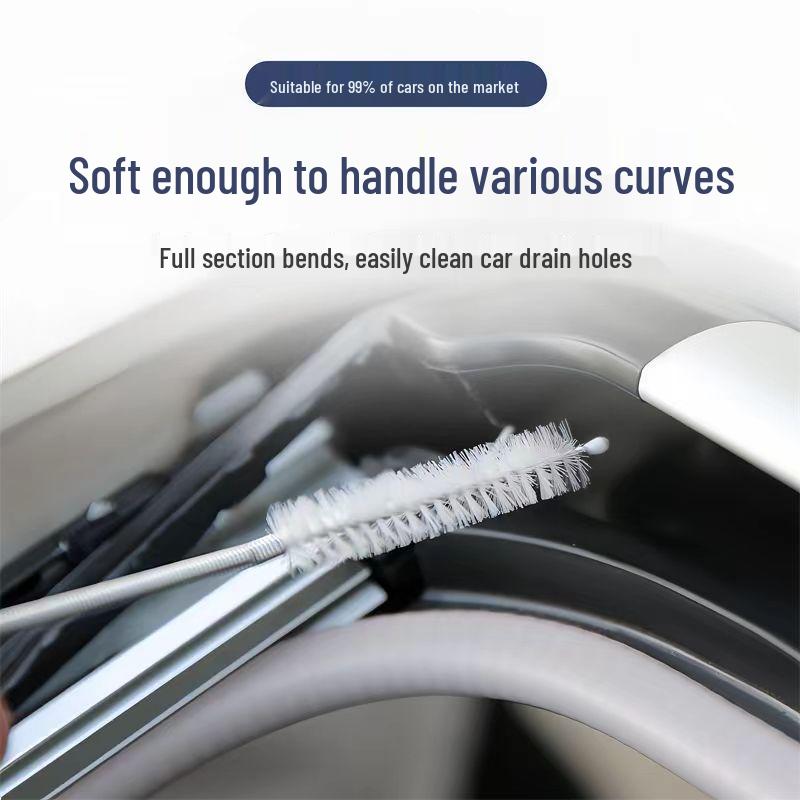 Universelle Auto-Abflussrohrreinigungsbürste für Schiebedach, Tür und Kraftstofftank