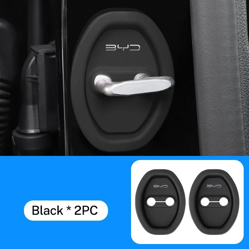 

для BYD Atto 3 Tang F3 E6 Dmi Qin Yuan Song plus EV Dolphin Seagull 2 шт. Бесшумная демпфирующая накладка Силиконовая крышка пряжки замка двери автомобиля (as the picture,7x9cm)