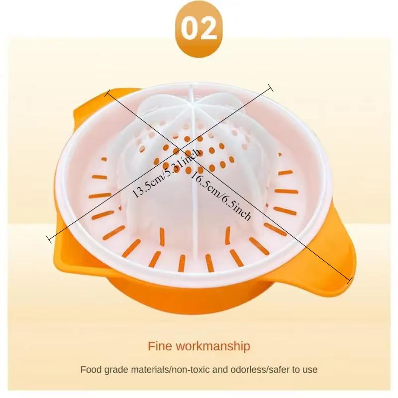 

Цитрусовая ручная соковыжималка Портативная ручная соковыжималка для лимона и апельсина Пластиковый фруктовый инструмент Кухонный аксессуар Инструмент