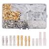 Giboshi Crimp Terminal Connection Terminal Insulation Sleeve with Cover, 6 Types of Gold and