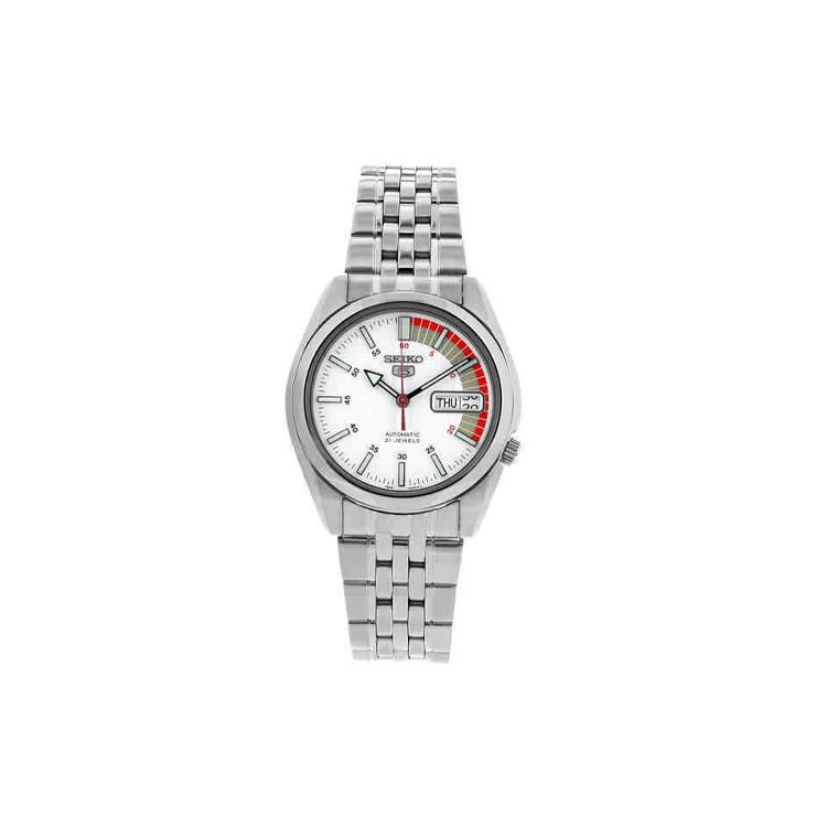 SEIKO Seiko5 30m Water Resistant Automatic Mechanical Movement Stainless Steel Strap Watch SNK369K1 Silver Watch Case