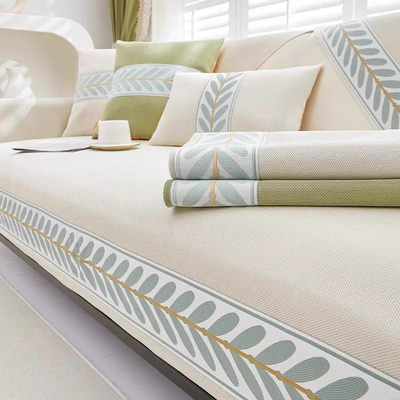 Ice Silk Sofa Cushion Summer Non-Slip Simple Modern Mat Cushion Summer  New All-Inclusive Sofa Cover