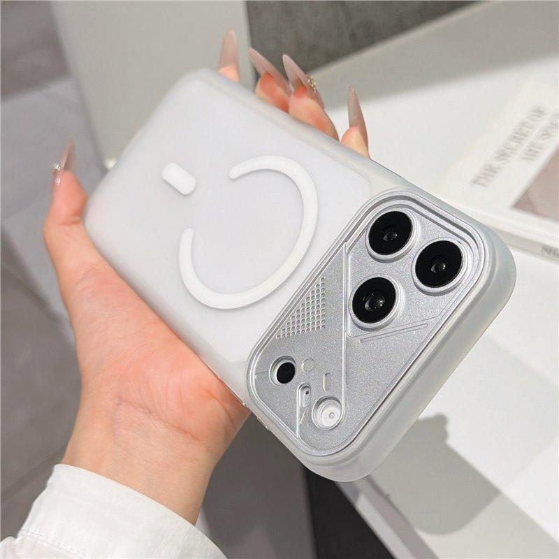 Applicable to Apple 17 mobile phone case, mecha skin style, magnetic suction iPhone16 matte 15promax all-inclusive 14 hard cover