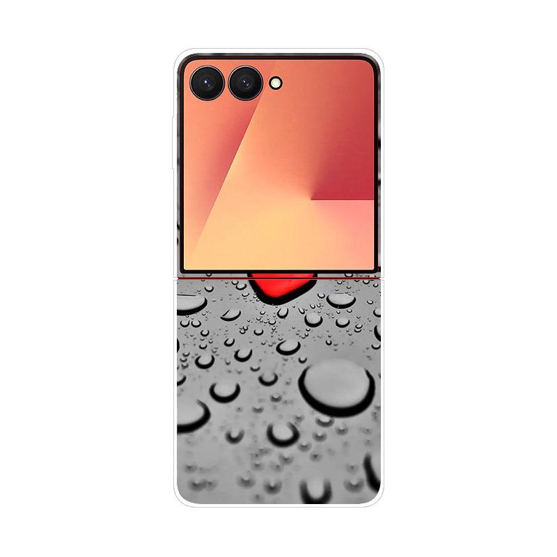 Luxury Transparent Phone Case For Samsung Galaxy Z Flip 7 Cases Hard PC Folding Cover For Galaxy Z Flip7 Shockproof Capa Fundas