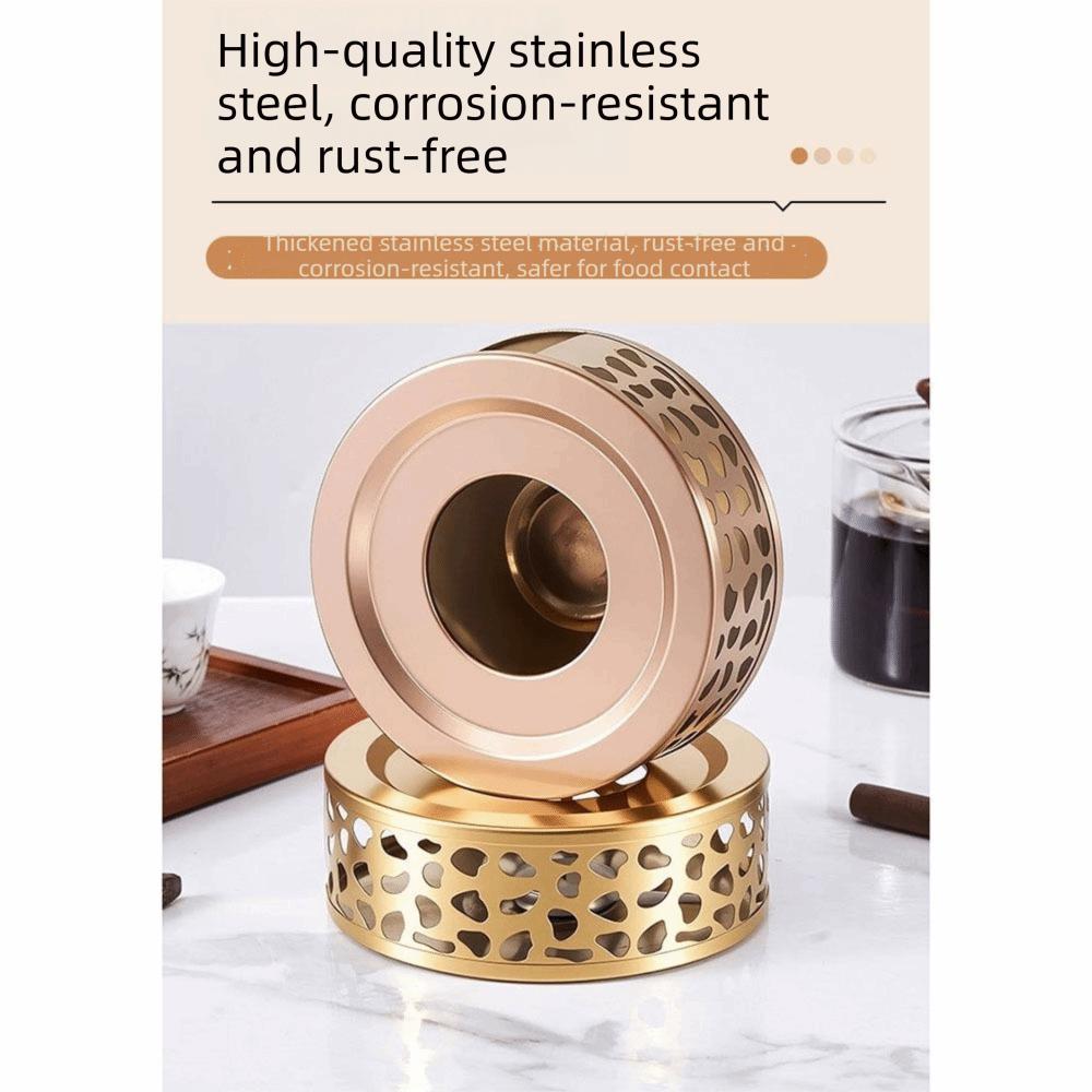 Stainless Steel Tea Warmer Base Vintage Teapot Heater Teapot Warmer  Afternoon Tea