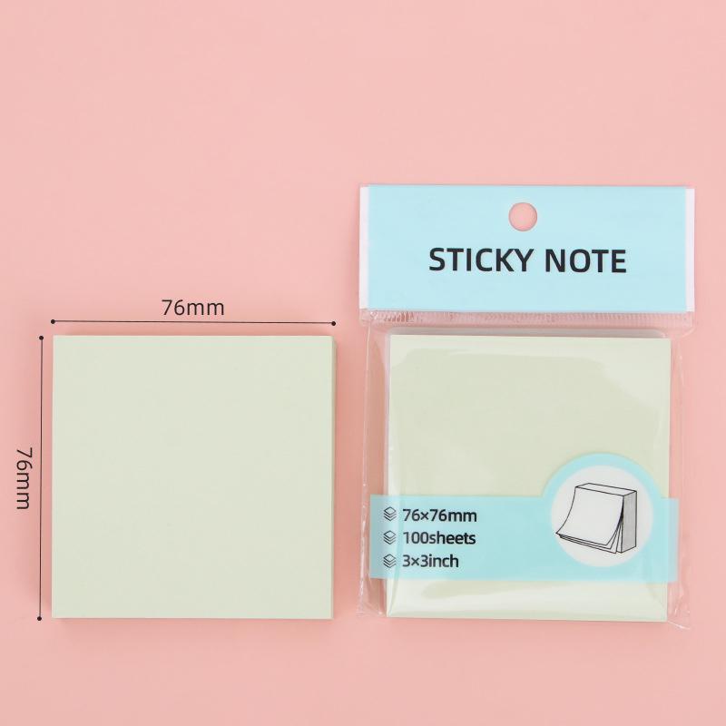 100Sheets Sticky Notes Pads Posits Stationery Paper Stickers Posted It Memo Notepad Notebook School Office Message Color Sticker