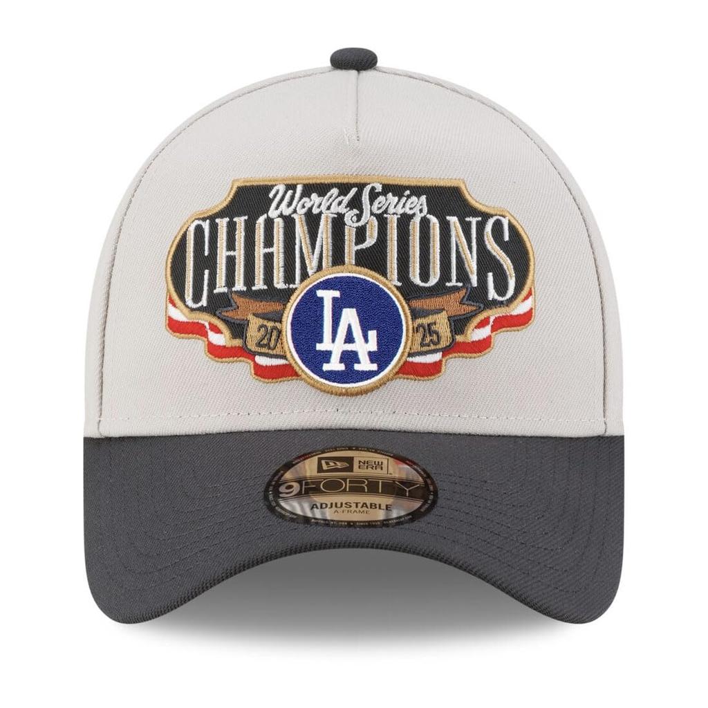 New Era 2025 World Series Champions Locker Room 9FORTY Los Angeles featuring Shohei Ohtani and Yoshinobu Cap, Snapback, Dodgers, 940AF, Yamamoto.