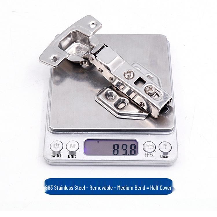 304 Stainless Steel Soft Close Hydraulic Cabinet Hinges - Thickened, Two-Stage Force for Furniture