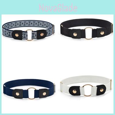 Fashionable Elastic Waist Belt For Women And Men With Metal Buckle For Casual And Office Wear