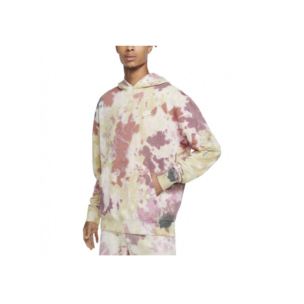 Nike Tie-Dye Loose Hoodie With Small Front Logo Men Hoodie Multicolor CU4345-638