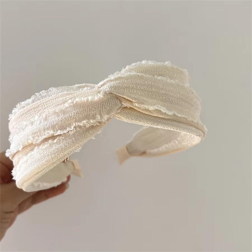 Twill Fabric Women's Knotted Headband Solid Color Twill Headband Hair Accessories Shopping Wear