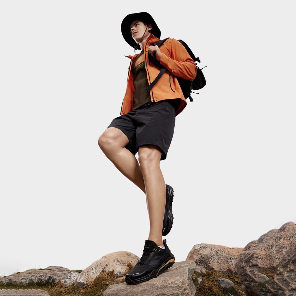 New FILA SPD LYNX 2 Abrasion Resistant Breathable Low top Outdoor Shoes Men's Black A12M431201FBK