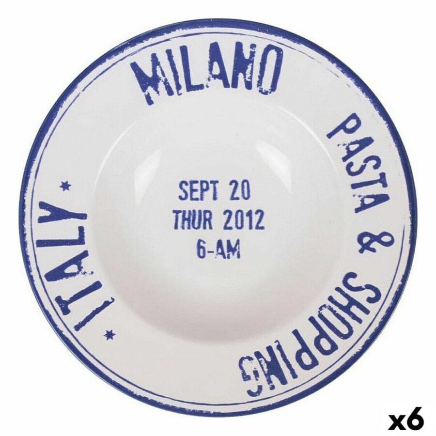 

Блюдо для пасты Santa Clara Milano фарфор 28 см синее (6 штук)