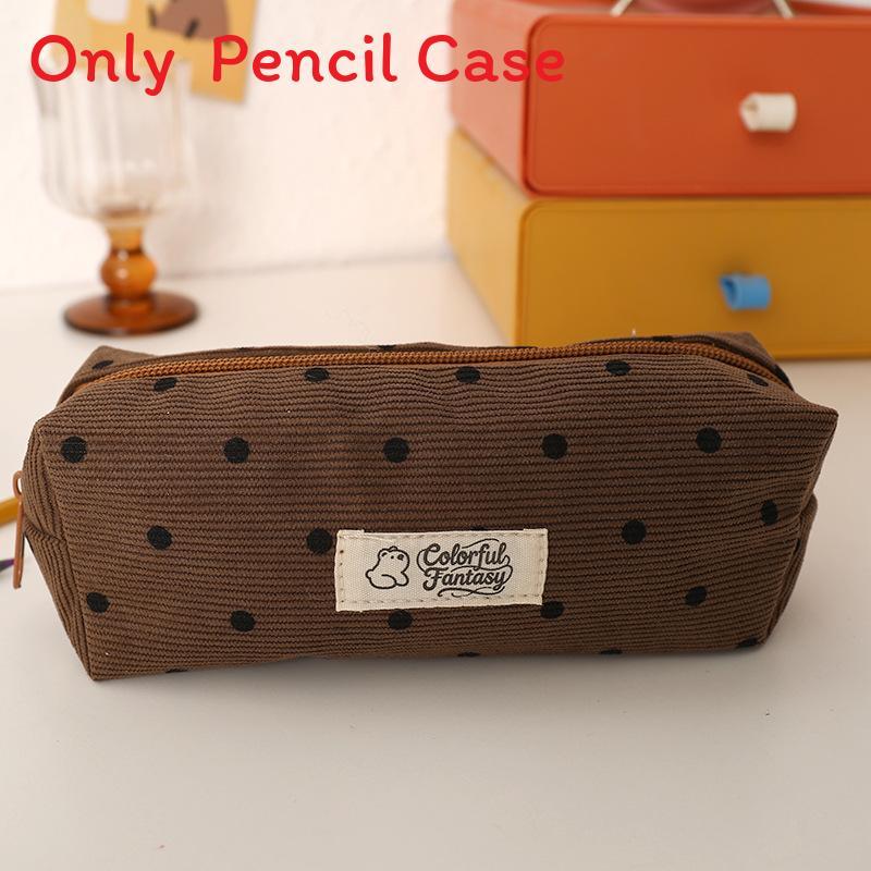 Korean Pattern Pencil Case With Polyester Material For School And Stationery Storage