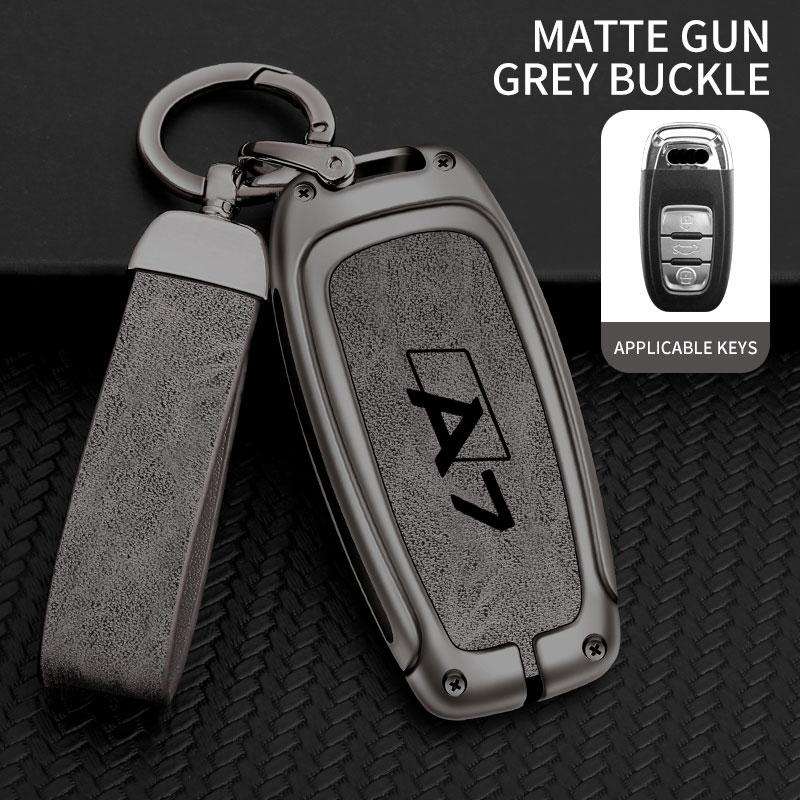 

For A7 S7 4G Quattro 2015 2020 Remote Control Protector Car Accessories Fashion Zinc Alloy Car Key Cover Protective Case