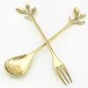 And  Leaf Stalk Tableware Fruit Fork   Coffee Spoon Dessert Spoon Kitchen Supplies