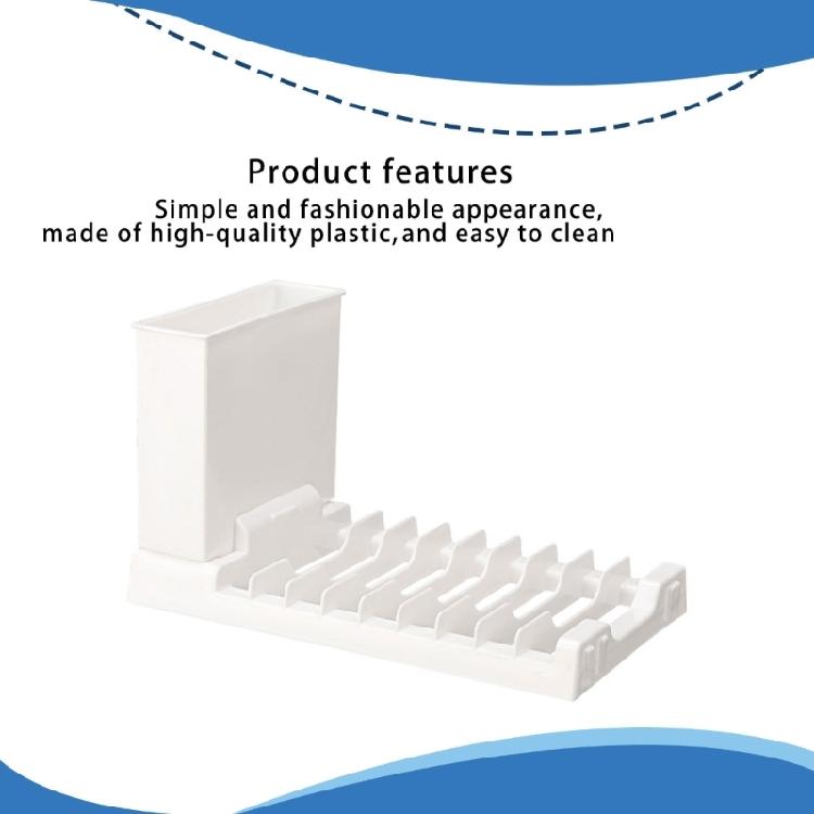 Versatile Use Dish Drying Storage Rack Kitchen Supplies with Protective Skid Feet Large Capacity for Most Kitchens