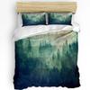 Mountain Snow Wolf Tree Duvet Cover Bed Bedding Set For Double Home Textile Quilt Cover Pillowcases Bedroom Bedding Set No Sheet