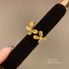 Animal Inspired Butterfly Open Ring With Cubic Zirconia For Fashion Women