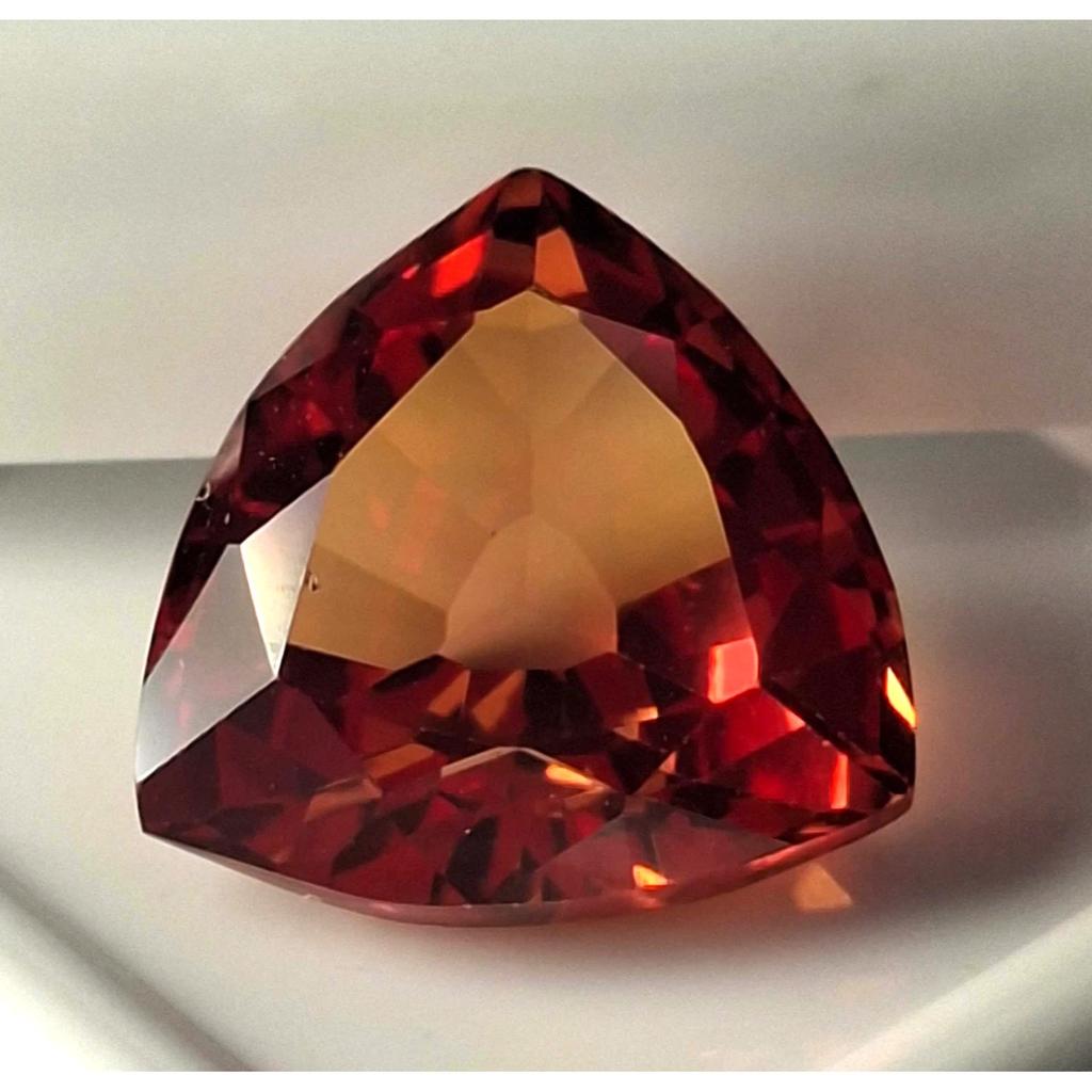 Certified Natural Red Orange Fire Opal Trillion 11-13 Ct Beautiful Gemstone